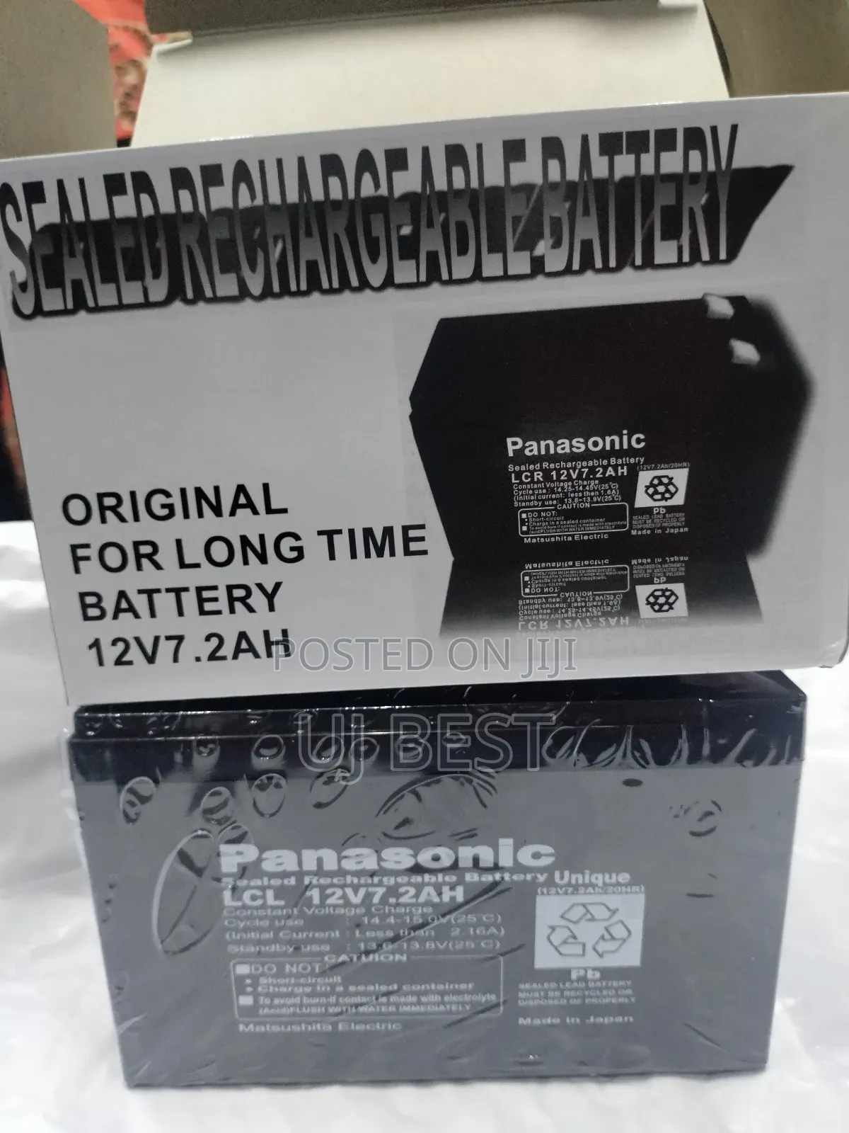 Panasonic Ups Battery - 12v 7.2ah Sealed Rechargeable