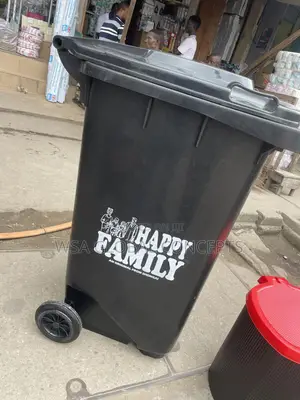 Happy Family 240 Liters Waste Bin Black