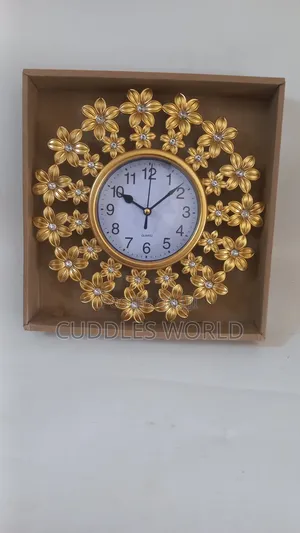 Gold Mini Wall Clock