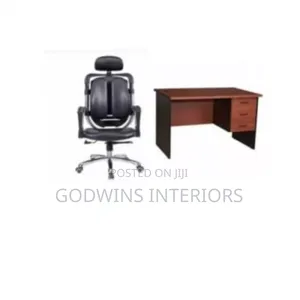 Office Table With Office Executive Kidney Chair Set