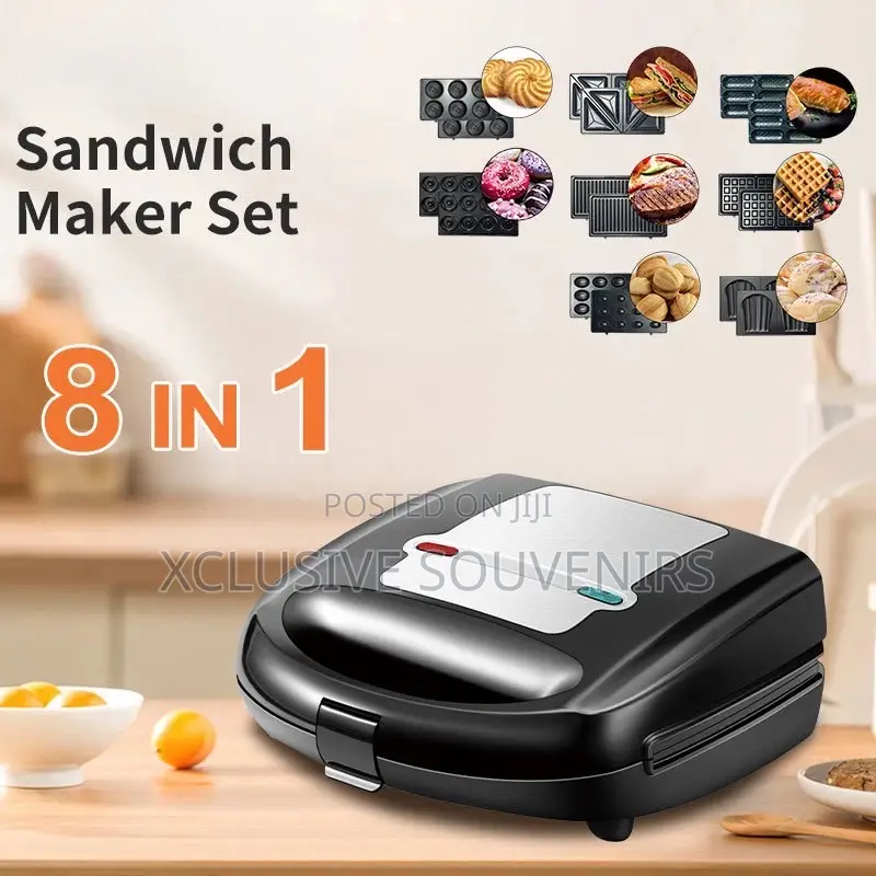 Multifunctional Commercial 8in1 Multiple Plates Sandwich Maker