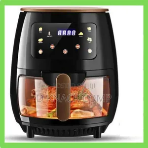 6l Extra Large Capacity Digital Glass Bowl Air Fryer
