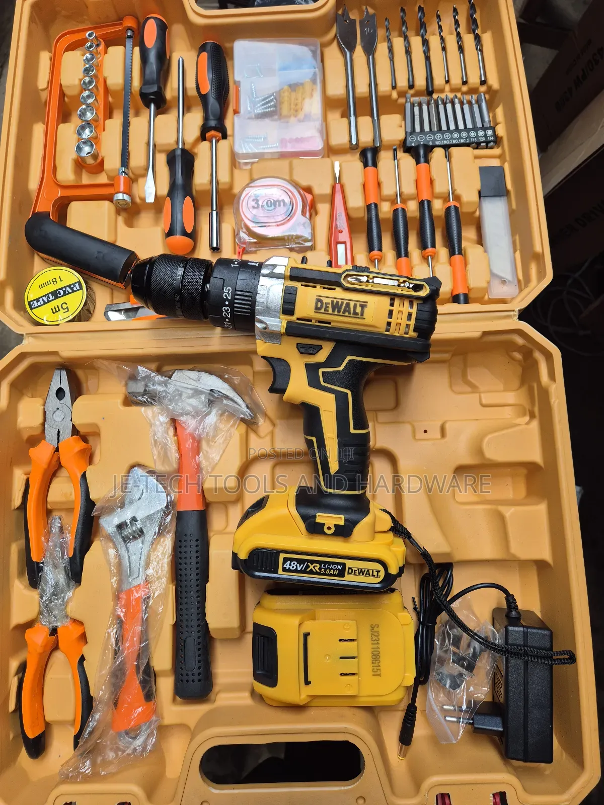 Mechanical Tools Box With 48v Drill