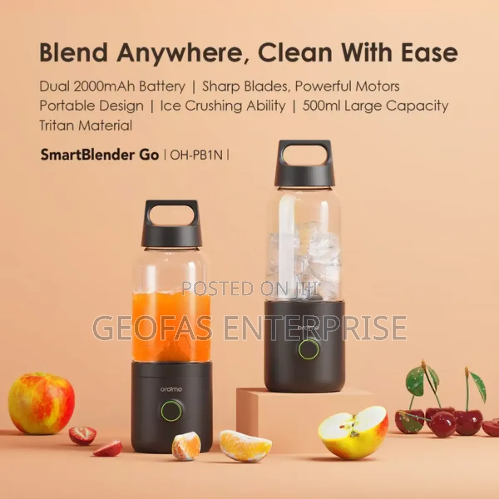Oraimo Smart Go 500ML Portable Blender