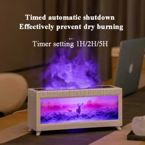 Ntage Fireplace Flame Effect Air Humidifier 220ml