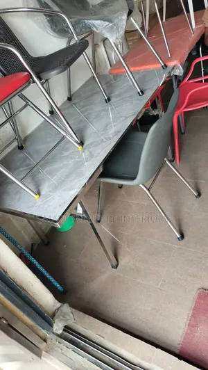 Photo - Best Quality Marble Top Foldable Table With Chair