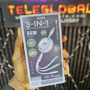 Remax 66W 3 in 1 All Retractable Charging Cable Rc-C029
