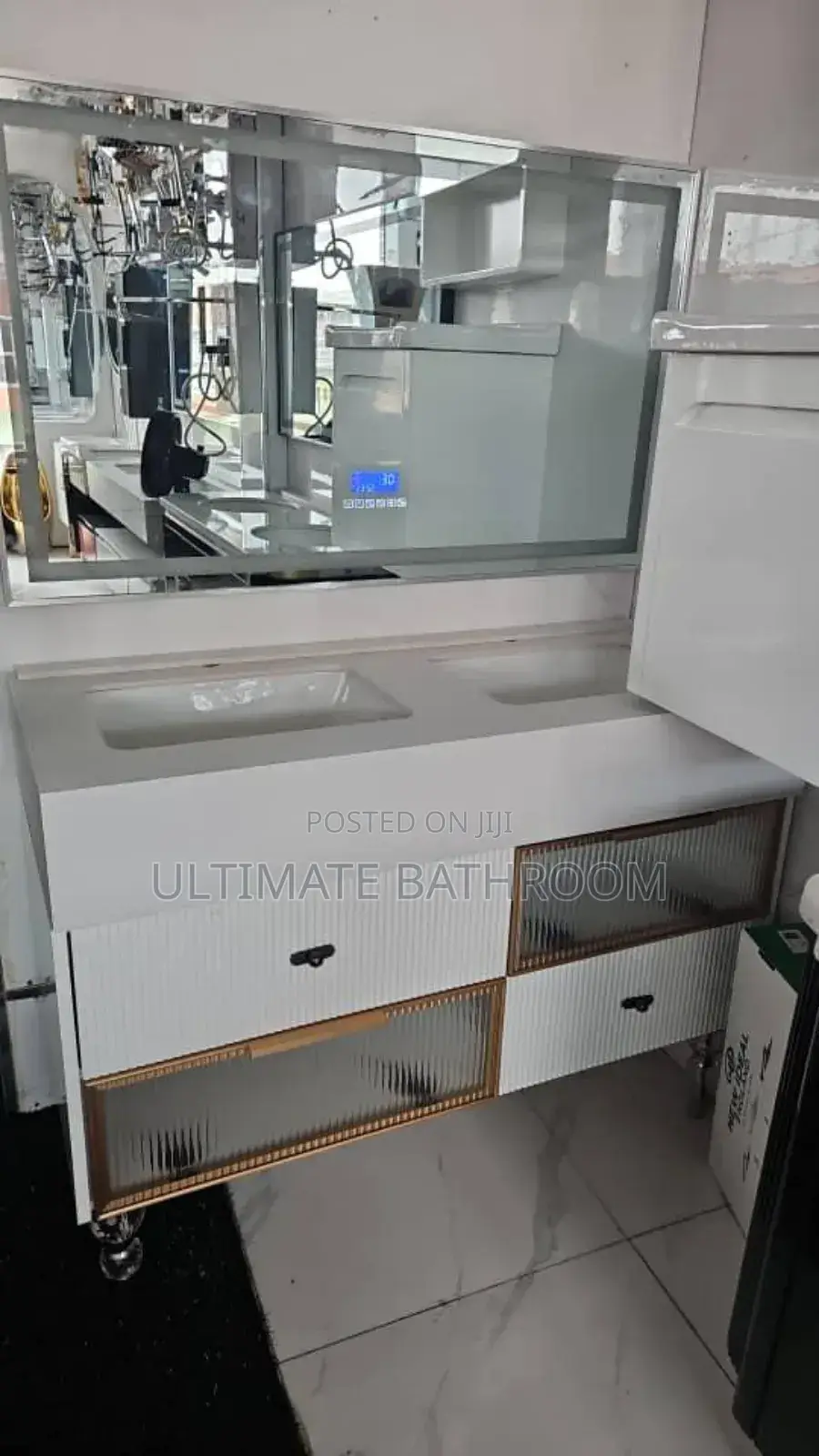 120cm Marble Top Bathroom Cabinet