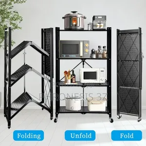 Multifunctional Foldable Metal Shelf