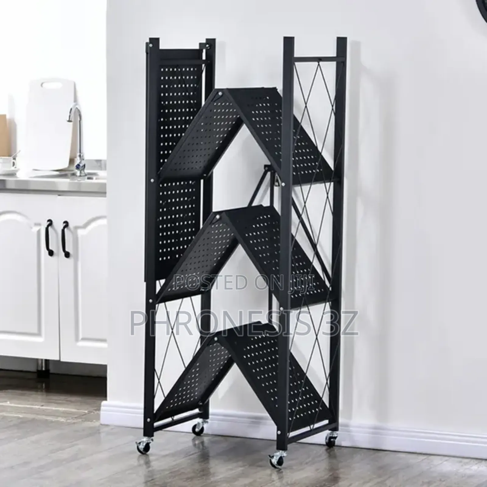 Multifunctional Foldable Metal Shelf