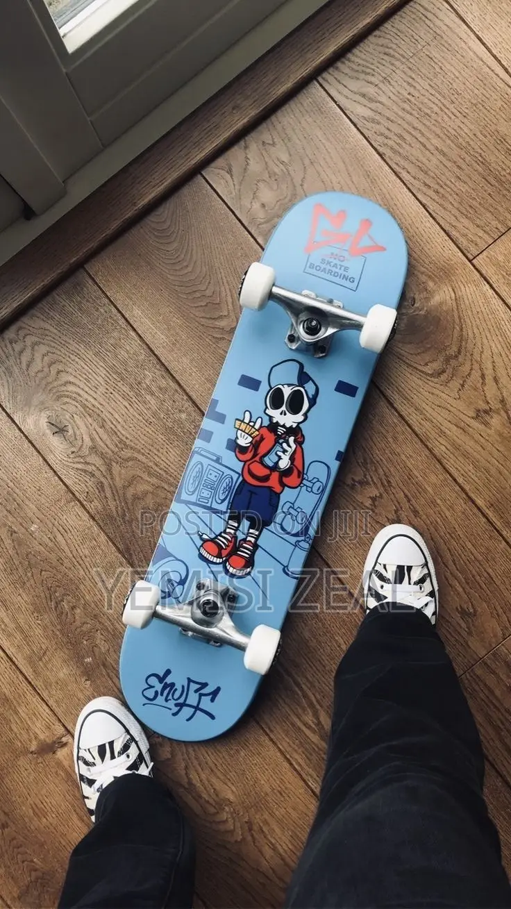 Skull Designs Skating Board