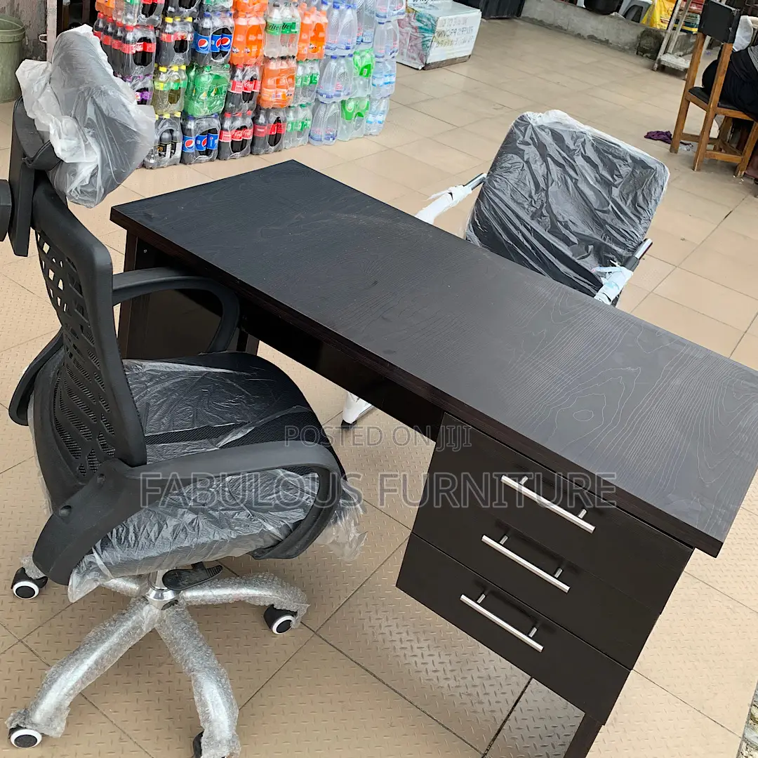 Complete Office Table and 2 Chairs Set