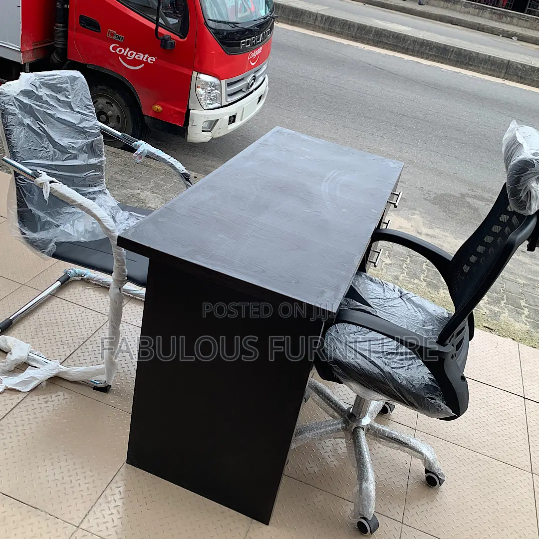 Complete Office Table and 2 Chairs Set