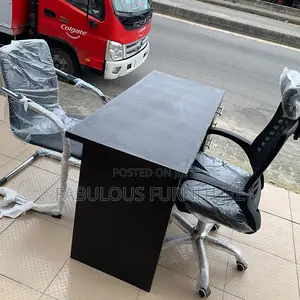 Complete Office Table and 2 Chairs Set