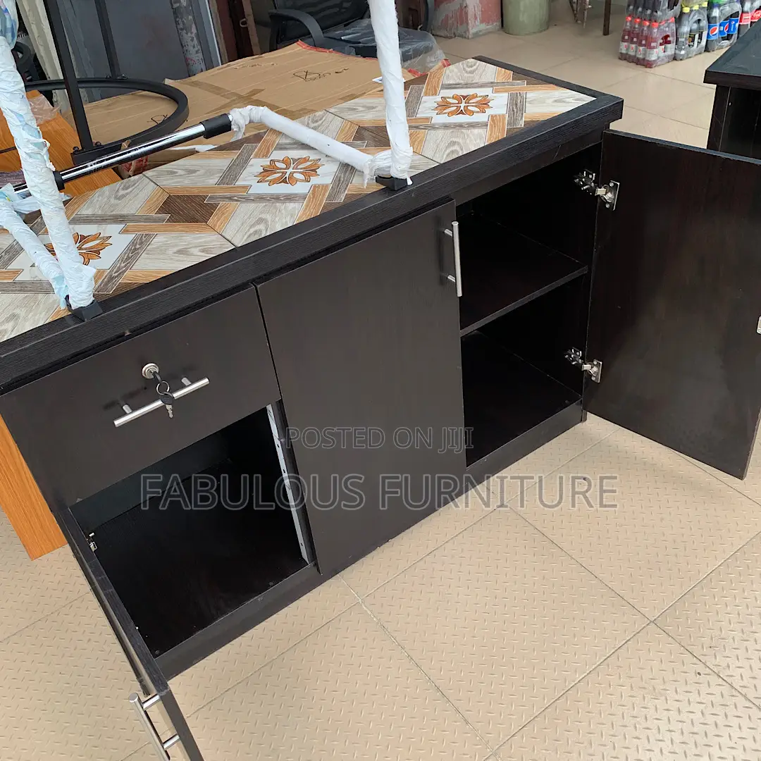 4ft Kitchen Cabinet With Marble Top