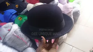 Cabaret Showgirl Black Bowler Hat
