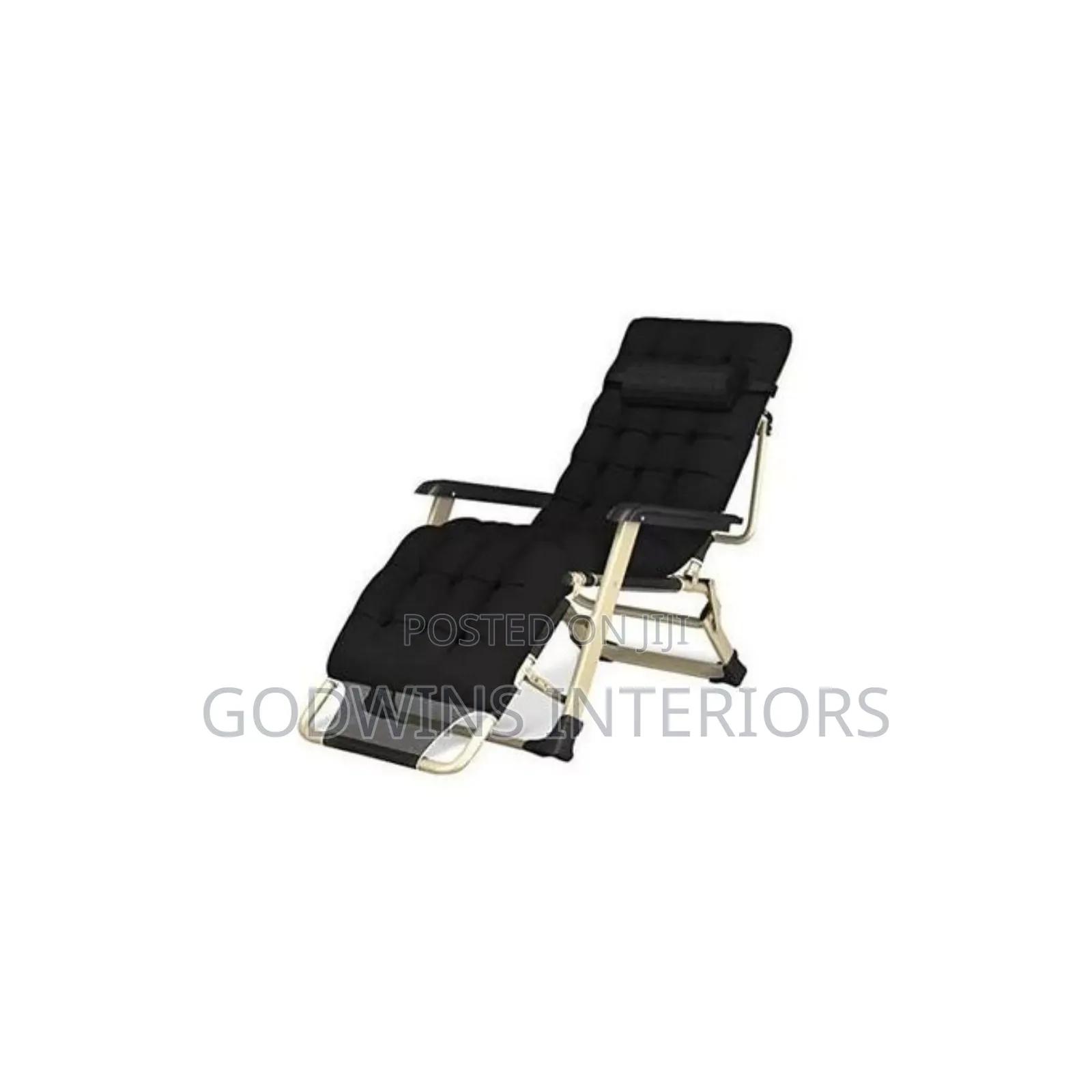 Foldable Adjustable Outdoor Relaxing Chair With Cushion