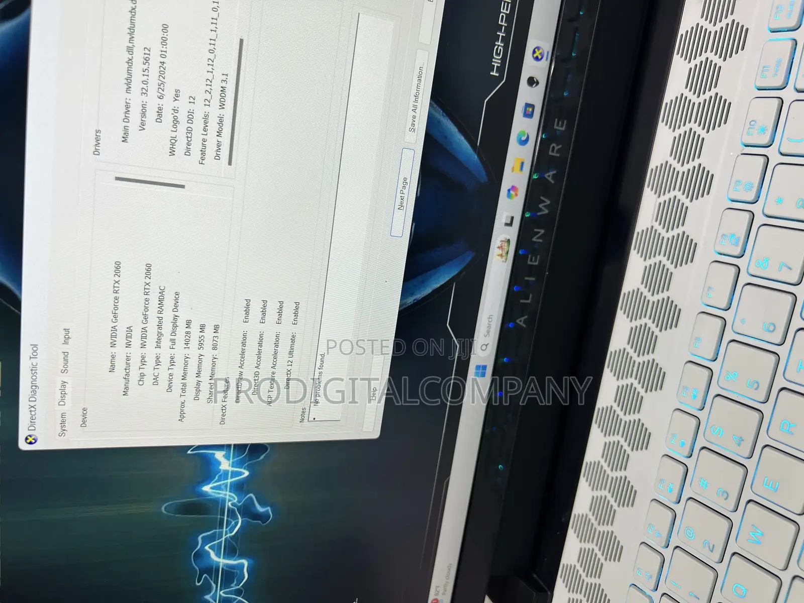 Laptop Dell Alienware M15 16GB Intel Core I7 SSD 1T