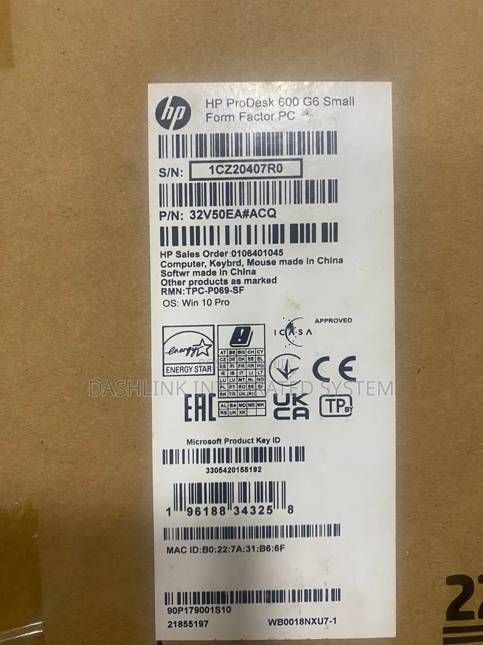 New Desktop Computer HP ProDesk 600 G6 8GB Intel Core I7 SSD 1T