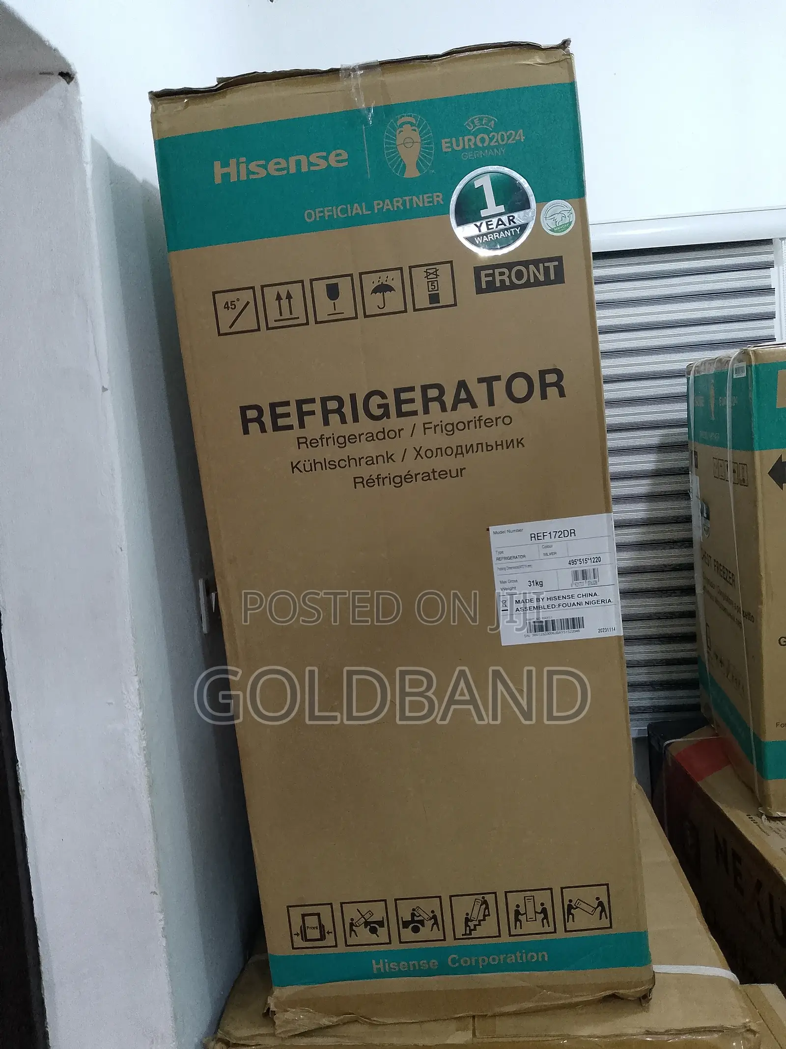 Hisense Ref-172dr Double Door Eco-Friendly Refrigerator 124L