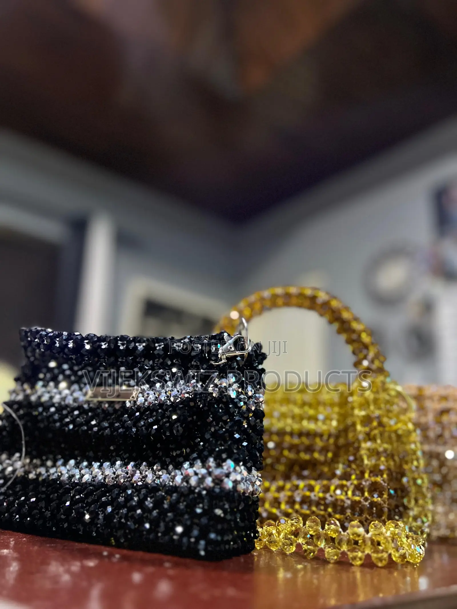 Luxury Shiny Crystal Beaded Bag
