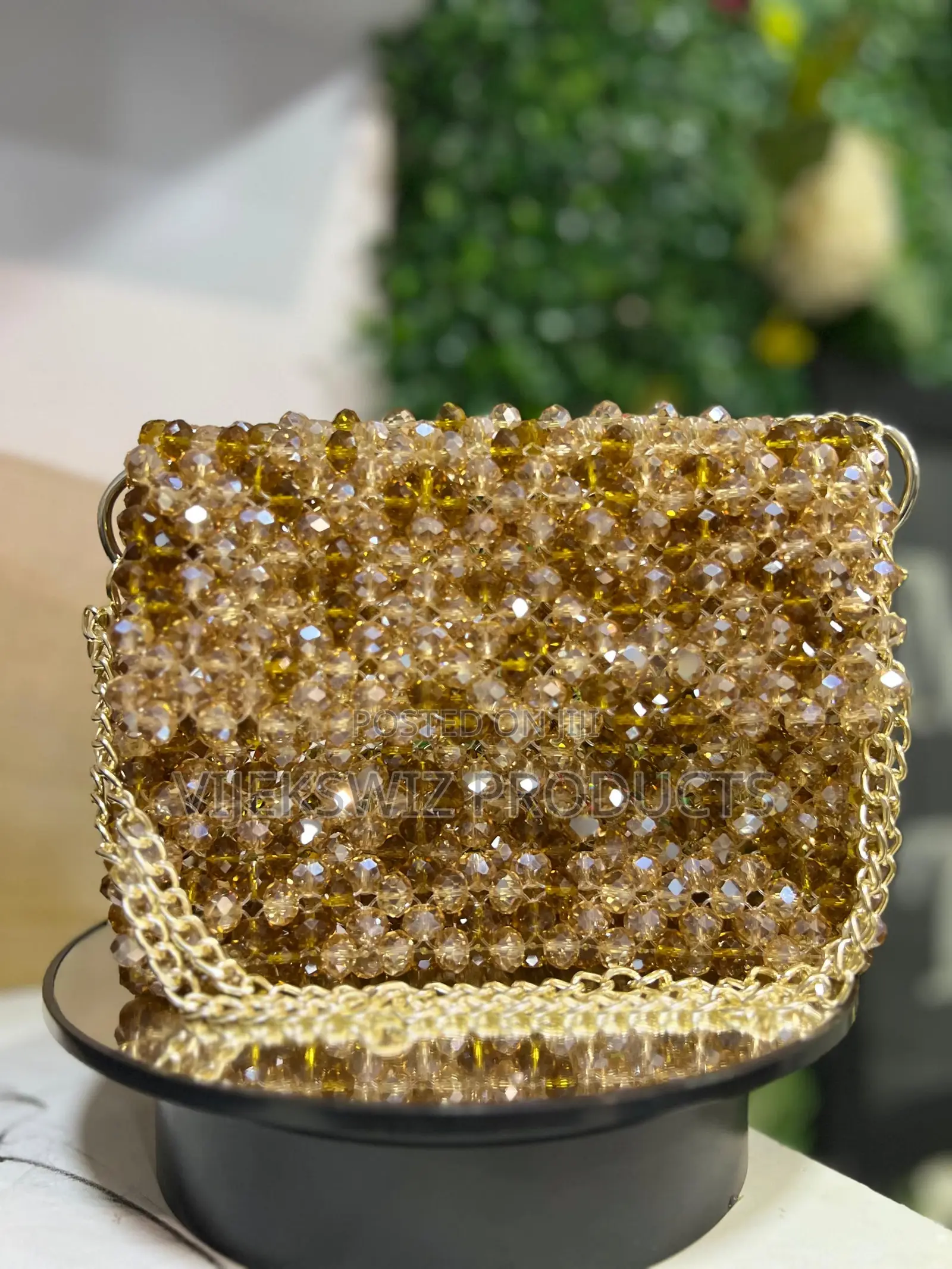Luxury Shiny Crystal Beaded Bag