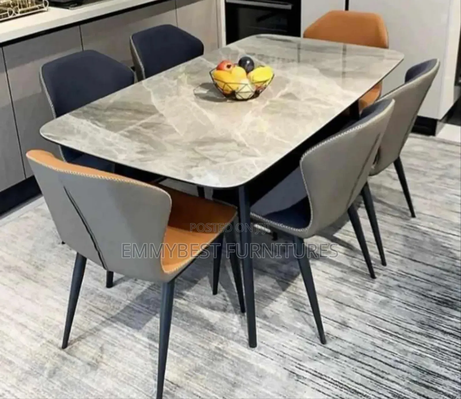 Standard Quality Marble Dinning Sets, 6 Seaters.