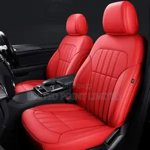 Car Leather Seat Cover Plain Red 1200