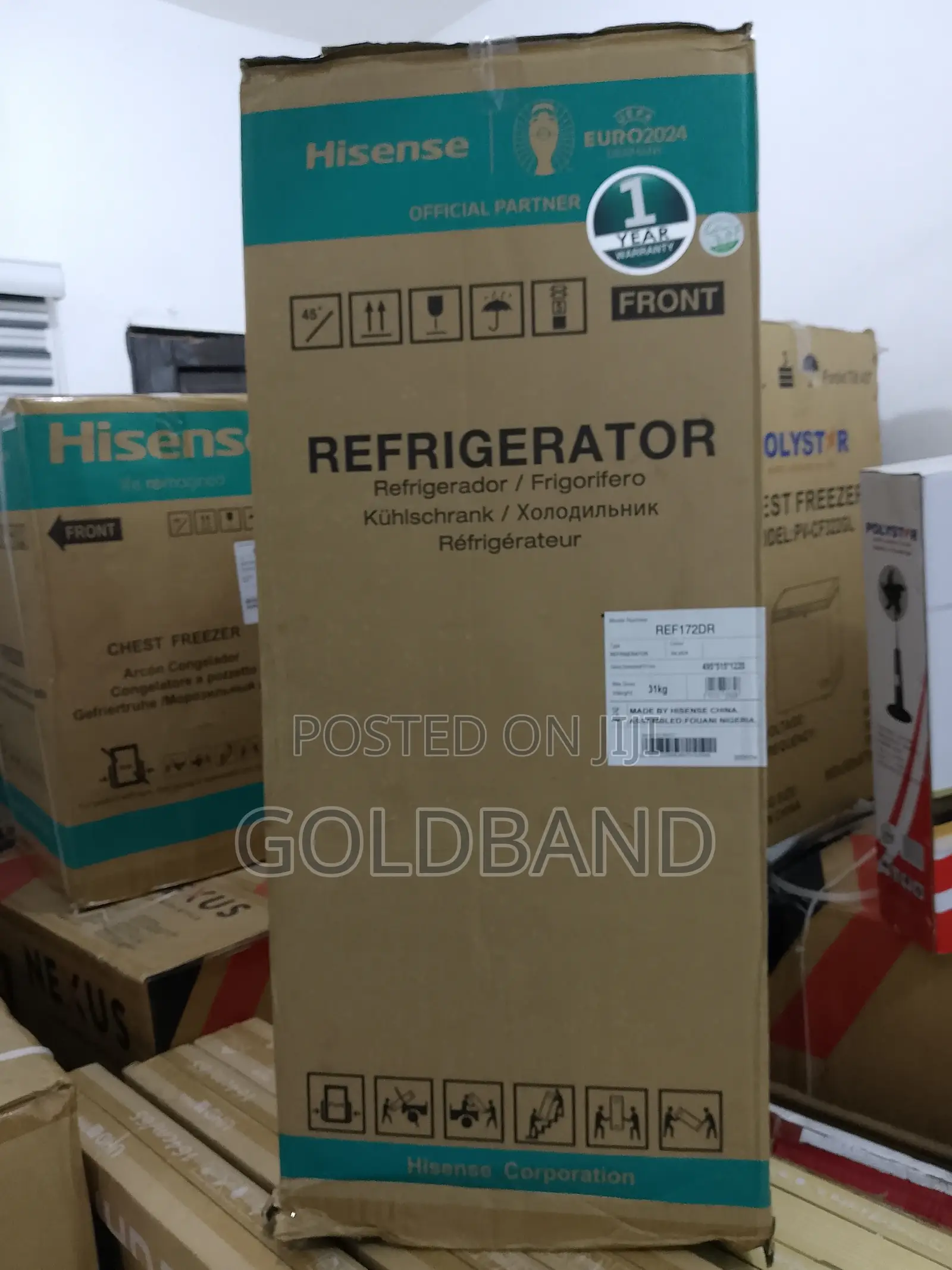 Hisense Ref-172dr Double Door Refrigerator (Cooling Master)