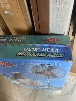 Quiet and Top OX Hexa Rechargeable 18" Standing Fan