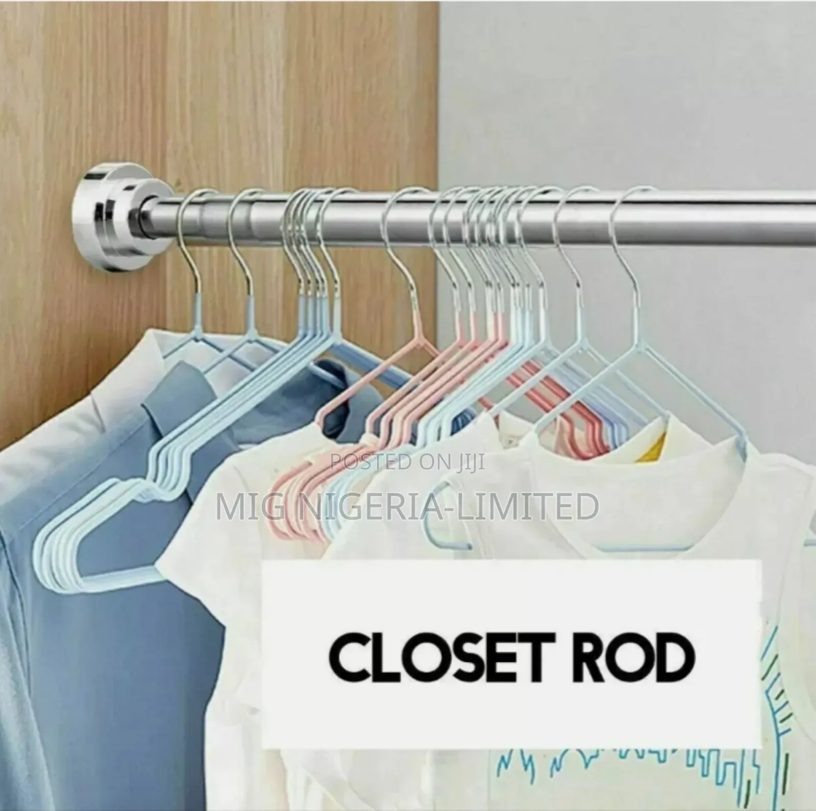 110cmx200cm Telescopic Shower Curtain Adjustable Pole