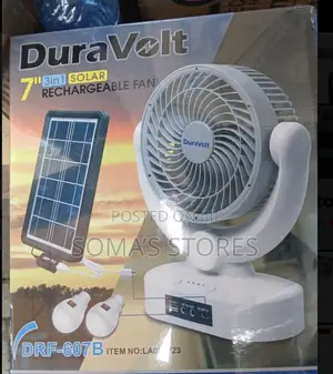 3 In 1 SOLAR RECHARGEABLE FAN