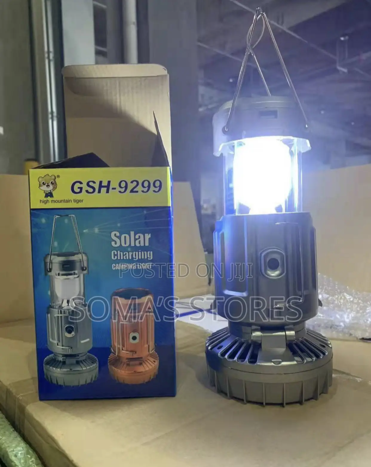 Solar Camping Light With Fan