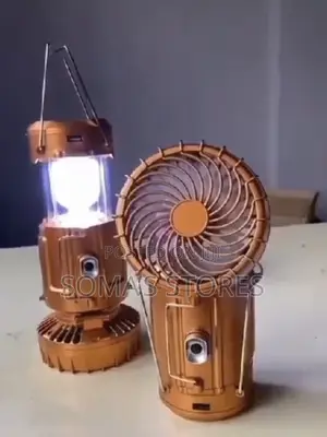 Solar Camping Light With Fan