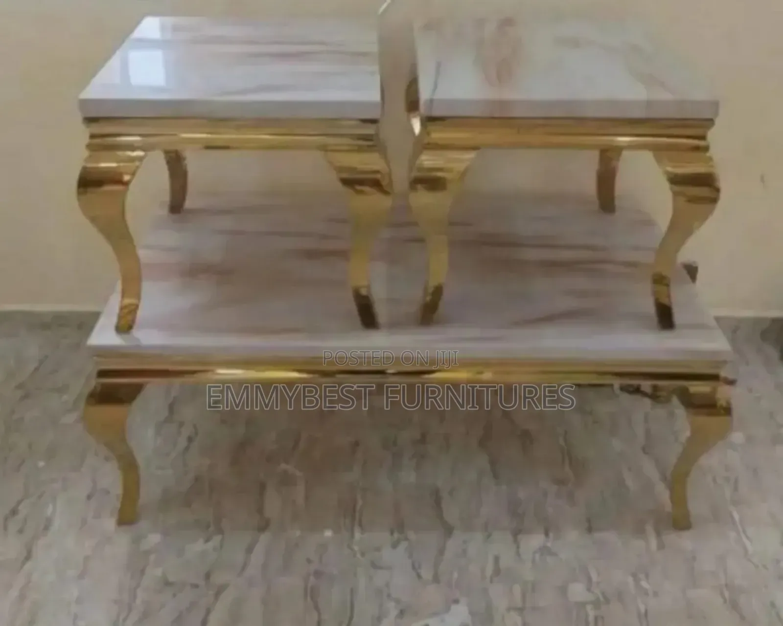 Standard Quality Marble Set,Center Table and Stools.