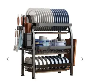 Thick Stainless Steel Tripple Deck Dish/Plate Rack