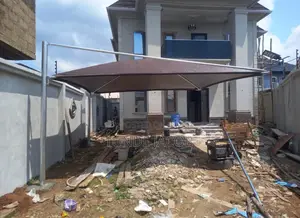 Carport Shade Made With Galvanized Steel and Waterproof Net