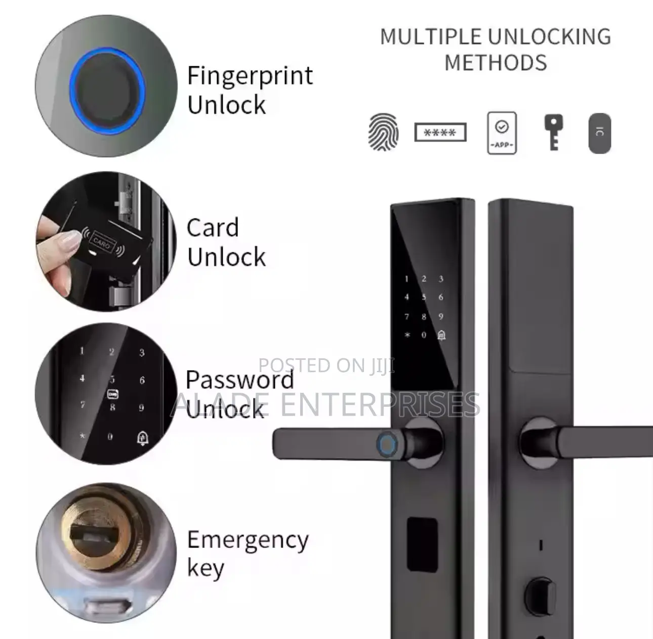 Digital Push Pull Smart Door Lock With Smart Life App