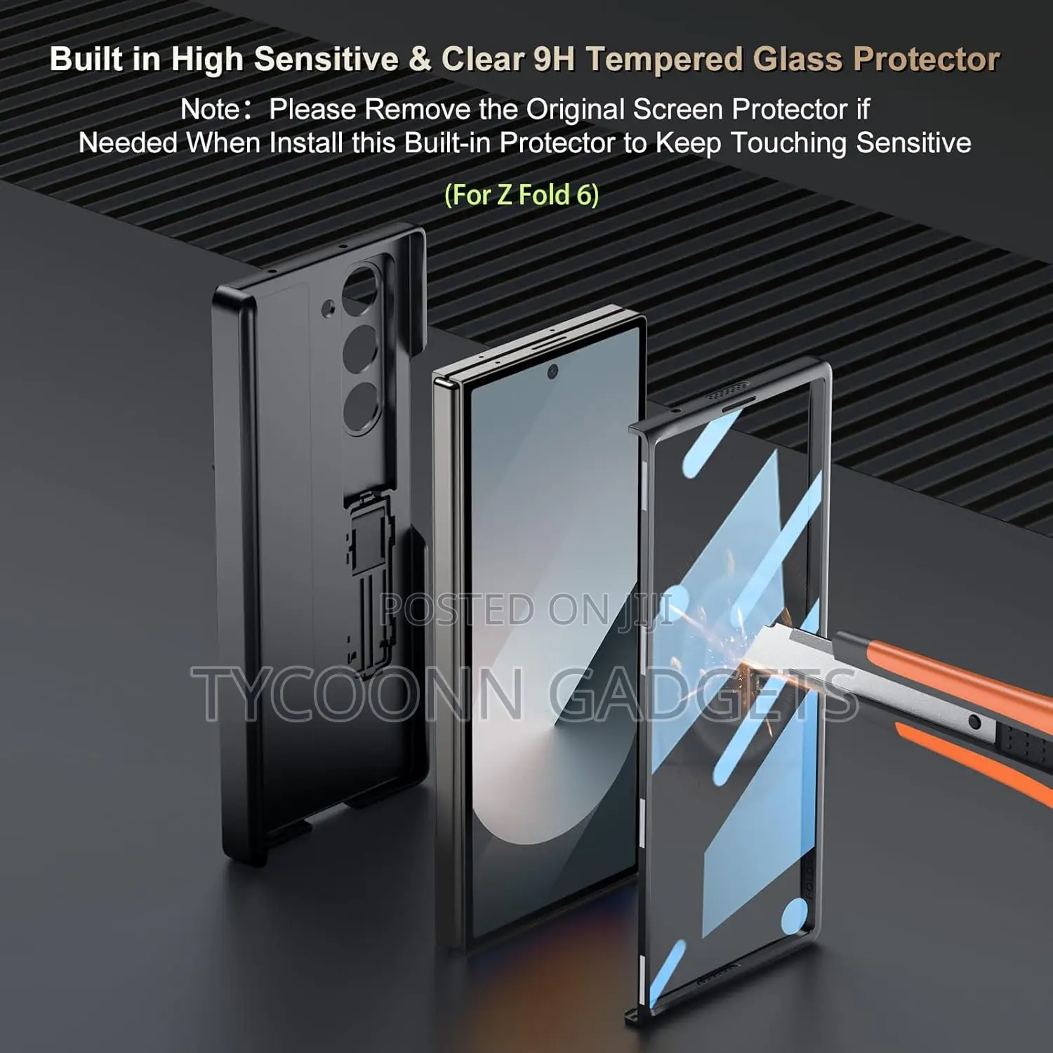 Z Fold 6 Case, Magnetic Hinge Protection, Screen Protector