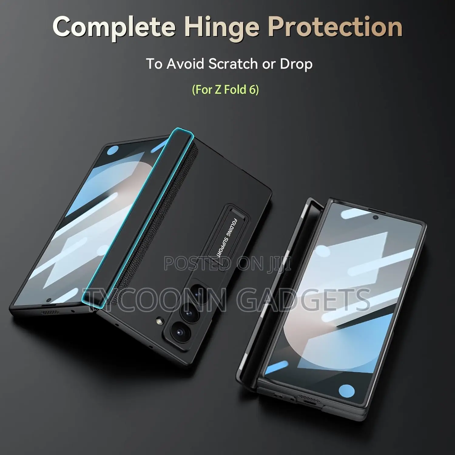 Z Fold 6 Case, Magnetic Hinge Protection, Screen Protector