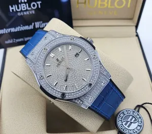 Hublot Ice Blue Leather Wristwatch