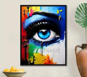 Luxury Eyes Oil Paint Print on Canvas