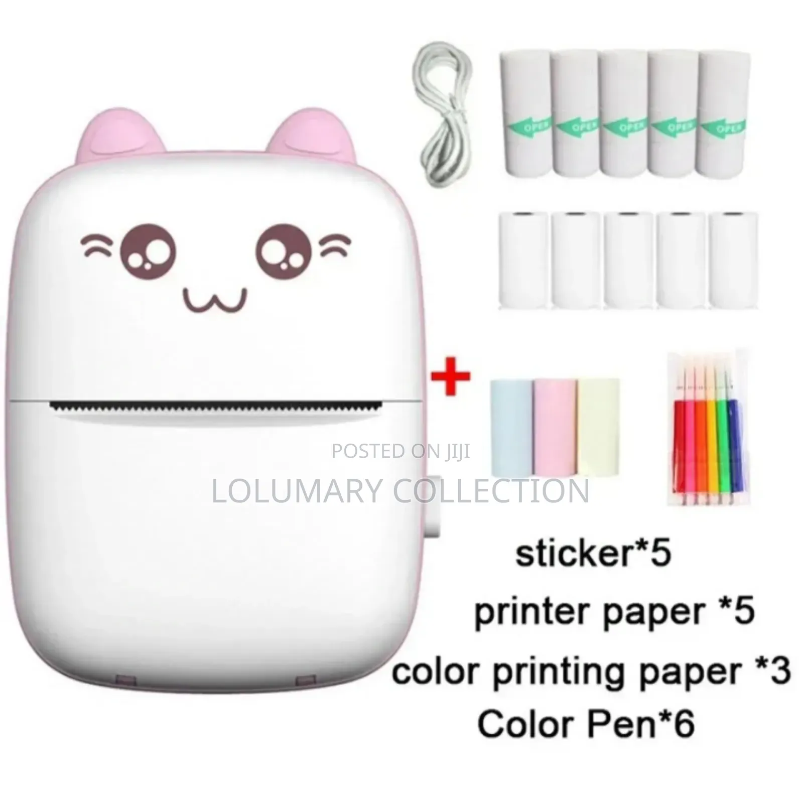 Portable Mini Printer With Accessories – Bluetooth Thermal
