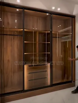 Aluminium Glass-Framed Wardrobe Closet