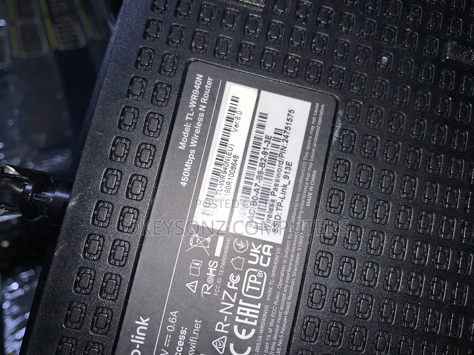 Tplink WR940 Wireless 450mbps Router