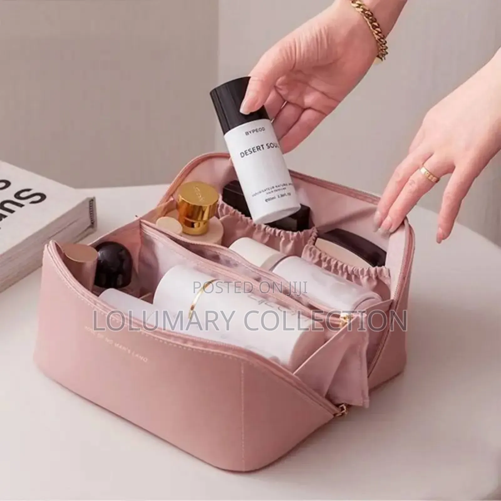 Cosmetic Bag Large Toiletry Bag Makeup Brush Organizer