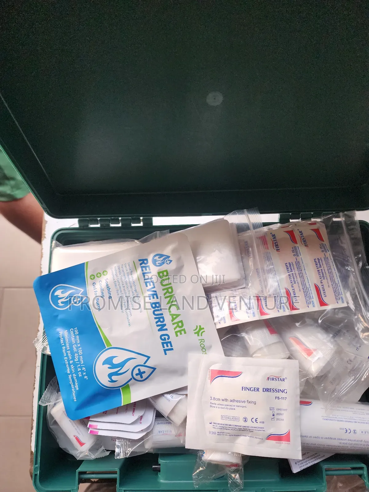 First Aid Box Kitted Blue Medium