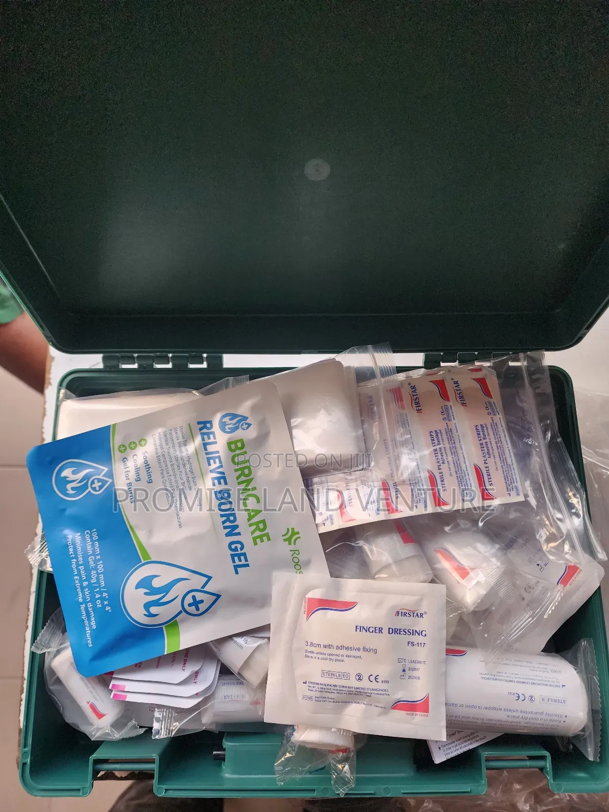 First Aid Box Kitted Blue Medium