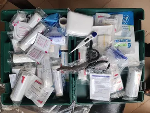 First Aid Box Kitted Blue Medium