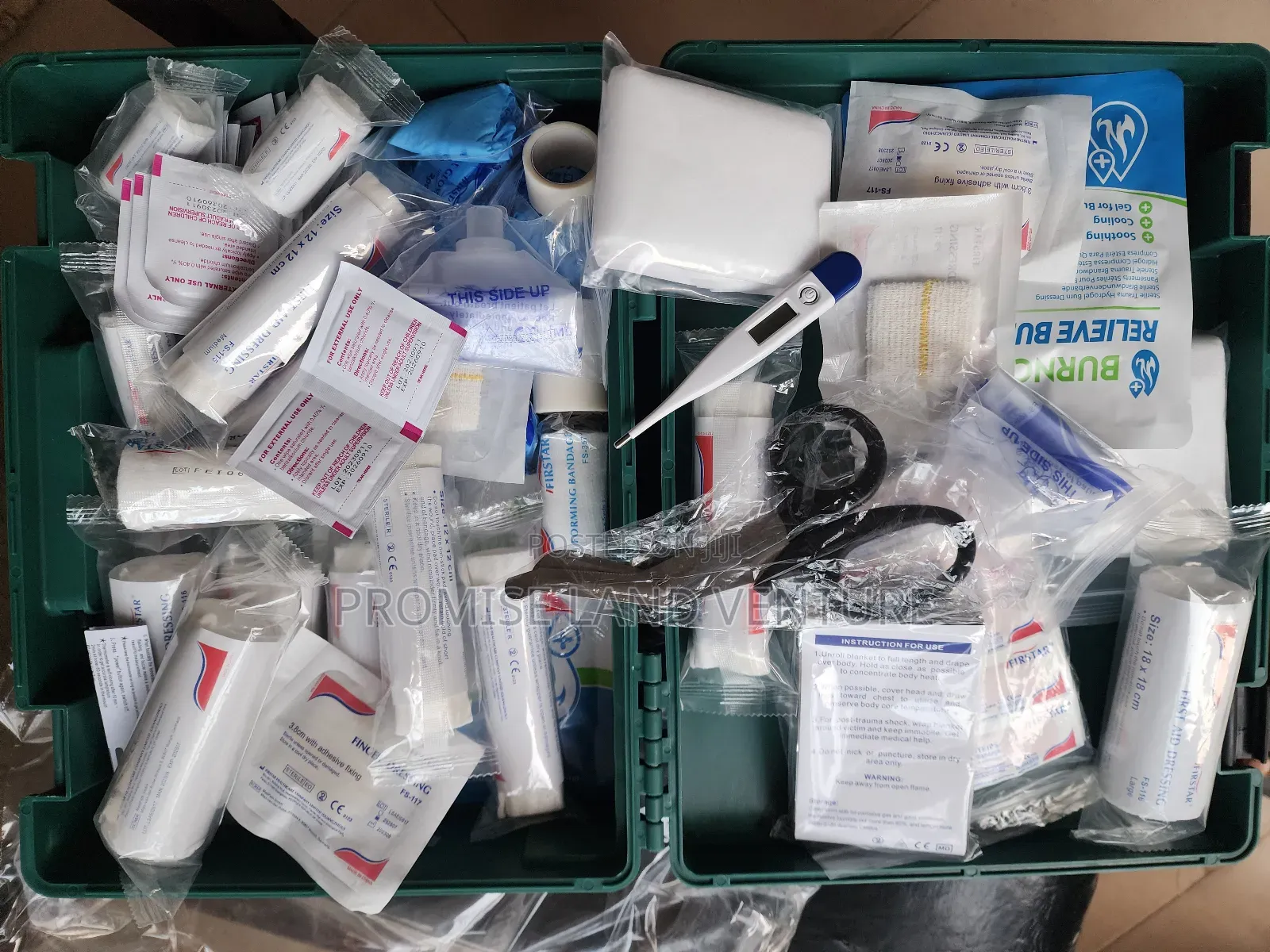 First Aid Box Kitted Blue Medium